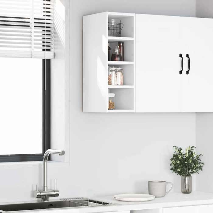 VidaXL Hanging Cabinet "Riga" White 20 X 29.5 X 60 Cm Engineered Wood 854157