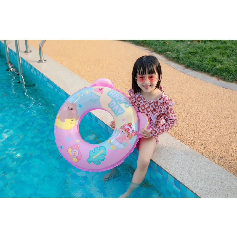 Dinosaur Inflatable Children's Swimming Ring Thickened Pvc Arm Floats Cartoon Design