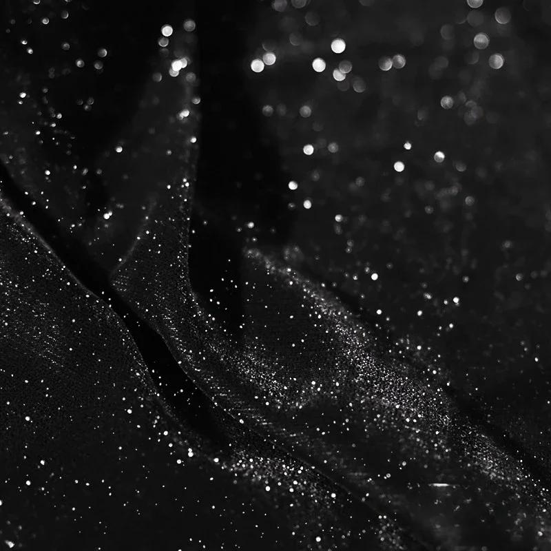 

100x140 см блестящая бархатная звездная ткань мягкая и гладкая тканая неэластичная для шитья платья своими руками бархатная ткань ручной работы мягкая гладкая 100x140cm