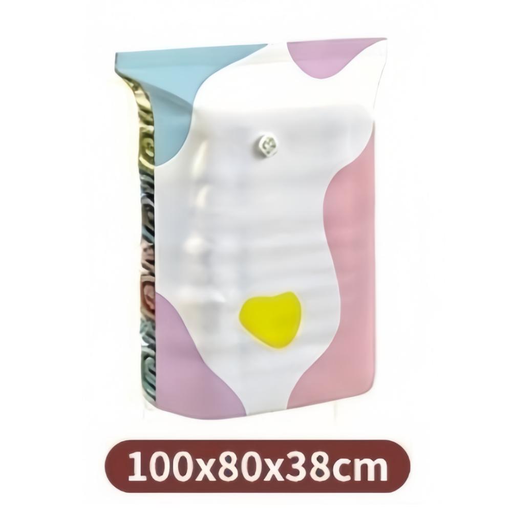 2pcs New Pump-Free Vacuum Storage Bags Plastic Large Size Clothes Storage Bags Space Saver Reusable Compression Bags Home Use