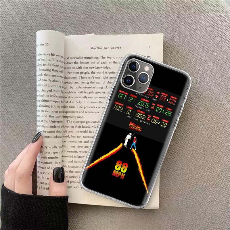 Back To The Future License Phone For Apple Iphone 12 13 Mini 15 Pro Max 11 Pro 14 Plus 16 Pro Max 16E Case Shell Cover Clear TP