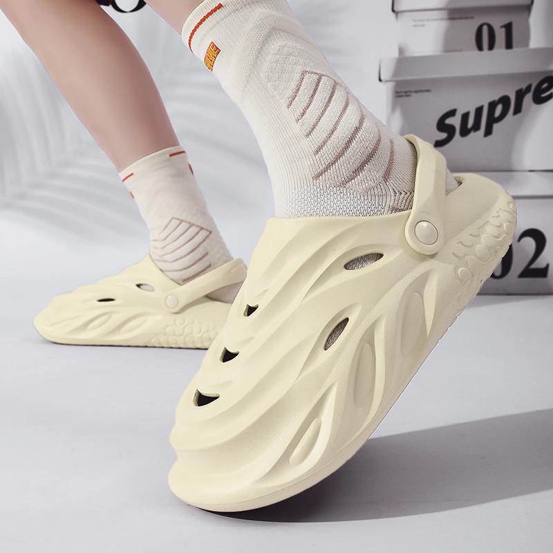 Lehké pánské pantofle 2024 Léto Kuchařské boty pro muže Venkovní Brodivé Platformové Sandály Měkké Plážové Protiskluzové Sportovní Pánské Pantofle