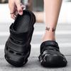 2 in 1 Fashion Men's Sandals Lightweight EVA Garden Shoes Indoor Outdoor Clogs Slippers Breathable Wading Shoes