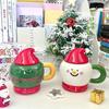 Christmas little snowman mug cute practical ceramic mug for girlfriends birthday gift souvenir gift for girls
