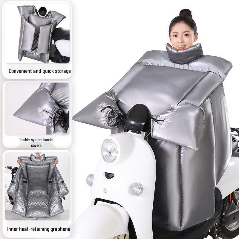 Graphene Winter Windproof Cover for Electric Car/Motorcycle 2025 Model – Thick, Fleece Lined, Waterproof, Coldproof