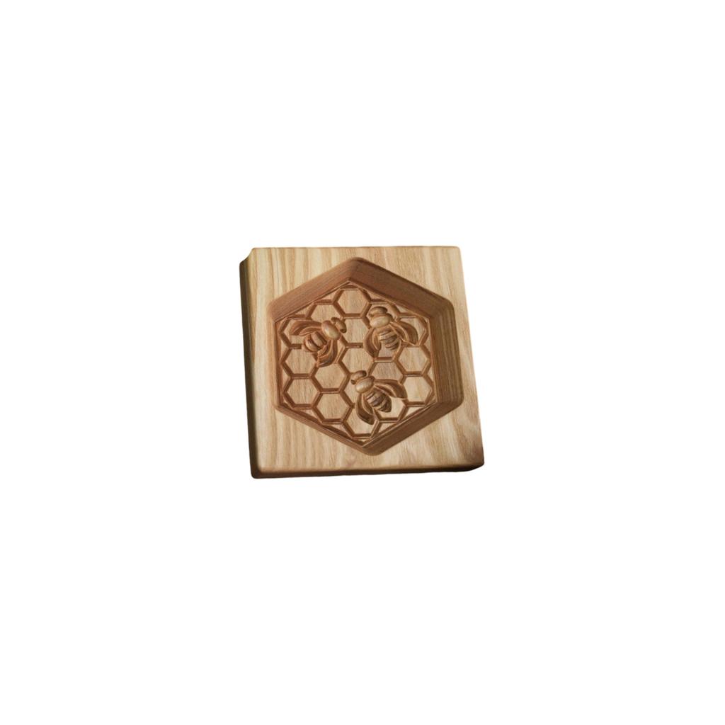 Beechwood Cookie Mold - Multi-Pattern Embossing Mold For Baking & Decorative Display