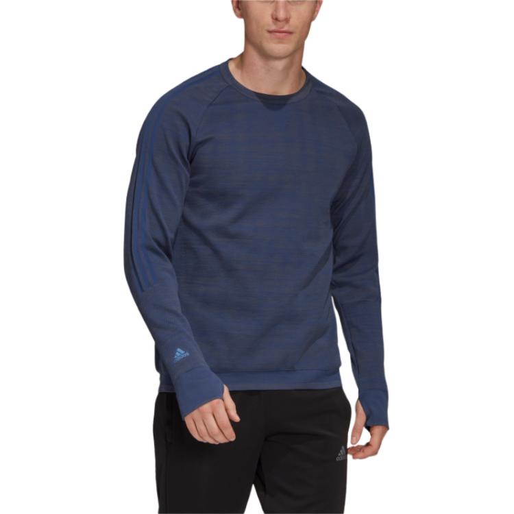 adidas T Shirts Men's Blue Crew Neck Moderate FL6018