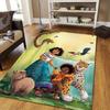 1pc Encanto Pattern Area Rug Soft Flannel Floor Mat for Living Room,Office,Bedroom and Carpet,Sofa Coffee Table Floor Mat