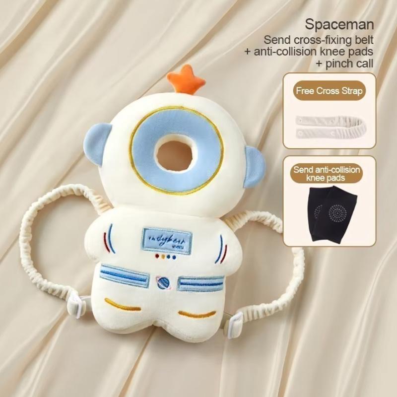 AIBEDILA Protection de tête pour bébé Coussin de sécurité Dorsale Prévenir les blessures Lutin Lion 1-3 ans Oreillers de sécurité pour tout-petits Casque de protection