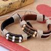 Bracelet Multilayer Punk Style Faux Leather Unisex Braided Bracelet for Party
