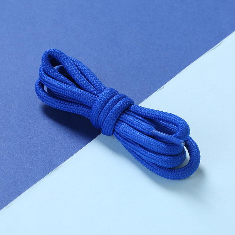 White Polyester Round Shoelaces for Hiking, Dad Sneakers, & Basketball Shoes