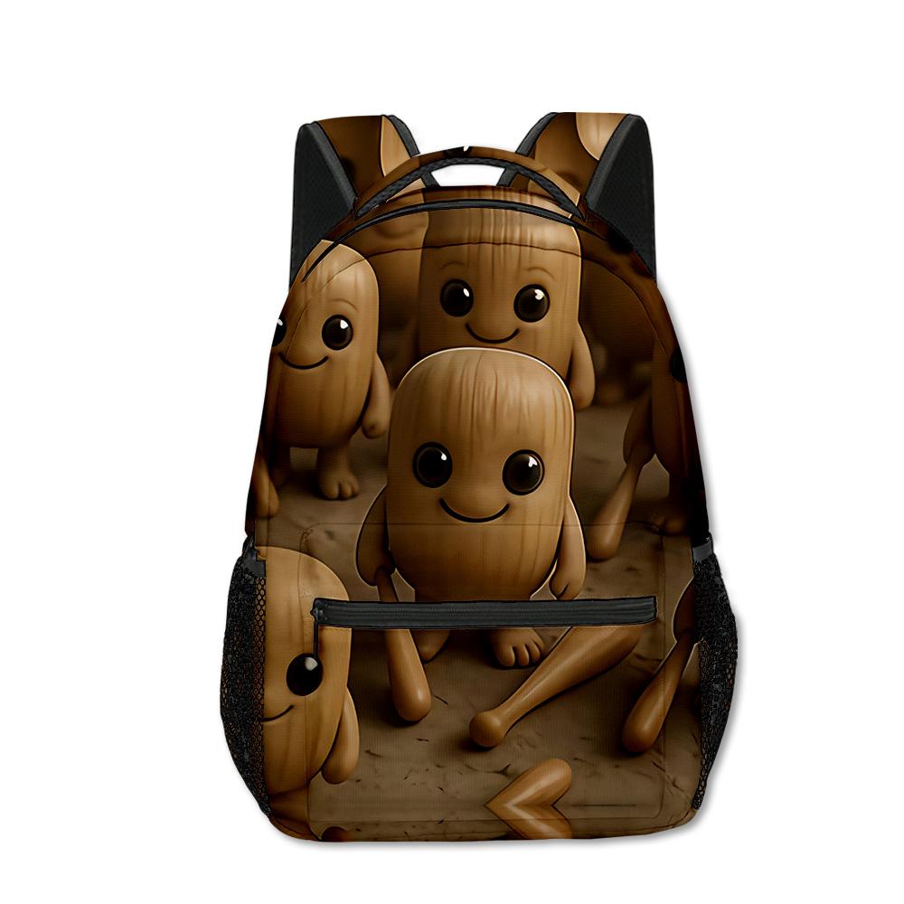 Fashion Novelty Cool Tungtungtung Student Bookbag Notebook Backpacks 3D Print Oxford Waterproof Boys/Girls Travel Backpacks