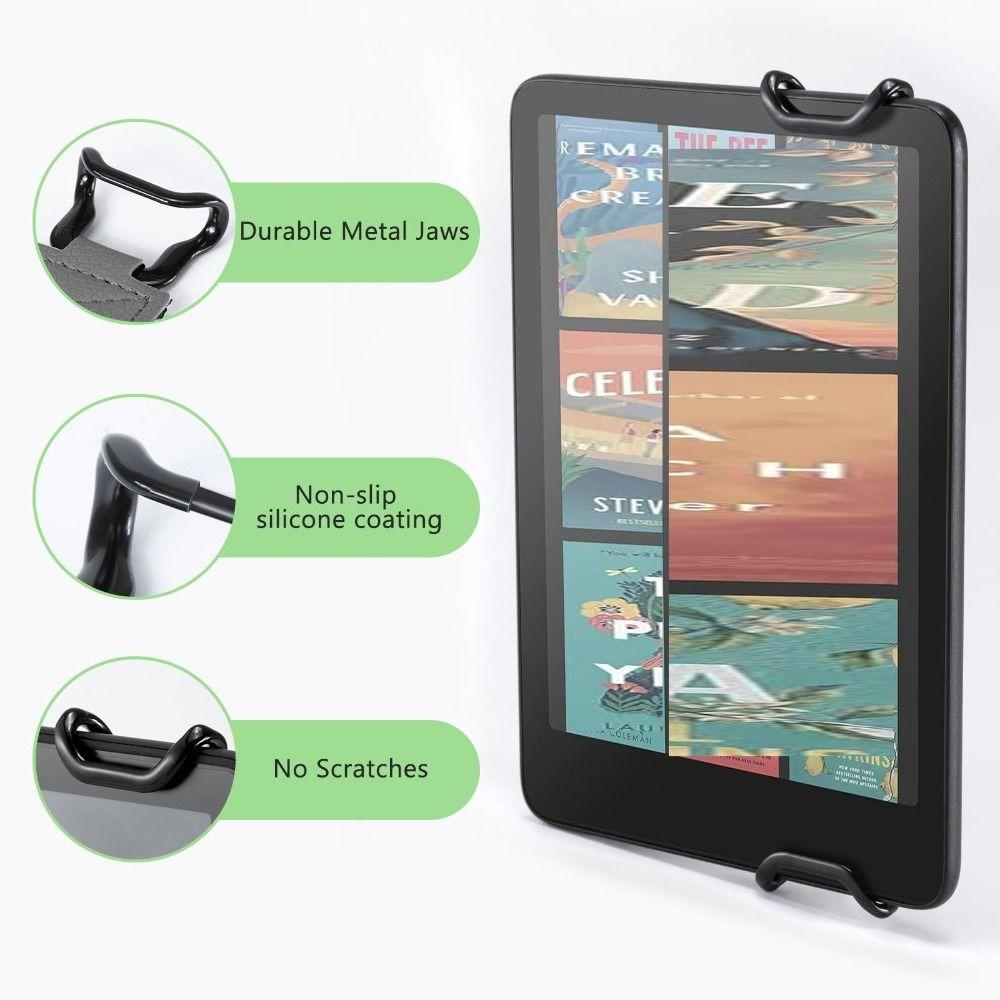 6-8 Zoll Tablet Handriemen Elastischer PU-Leder Fingergriff Halter Rutschfester Sicherheitsfixiergurt für Kindle/Kobo/Voyaga/Lenovo/Sony