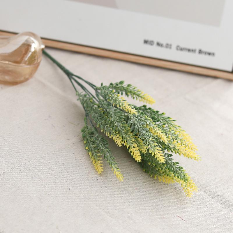 Umělá květina Hedvábí Fialová Levandule Domácí Venkovní Zahrada Dekorace Kytice Falešná Svatba Vánoční Den Party Doplňky