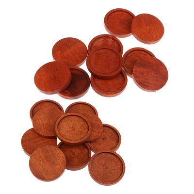 20 kusů Dřevěná kamenná základna Blank Charms Cabošon Nastavení 25 mm 30 mm