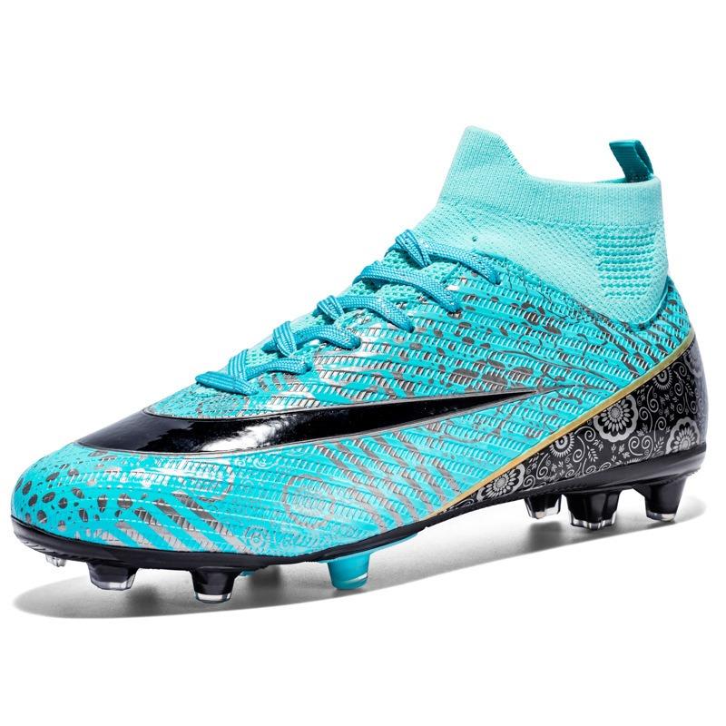 Atmungsaktive High-Top-Sports- und Freizeitschuhe für Herren und Damen, lange Nägel, abgebrochene Nägel, Fußballschuhe, Rasenspiele, große Größen