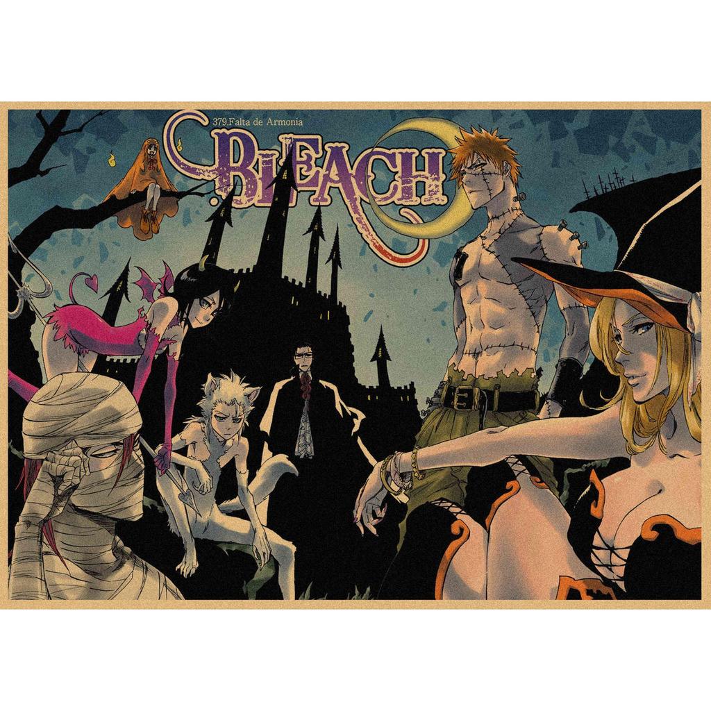 Bleach Anime Retro Kraft Paper Poster Wall Decoration