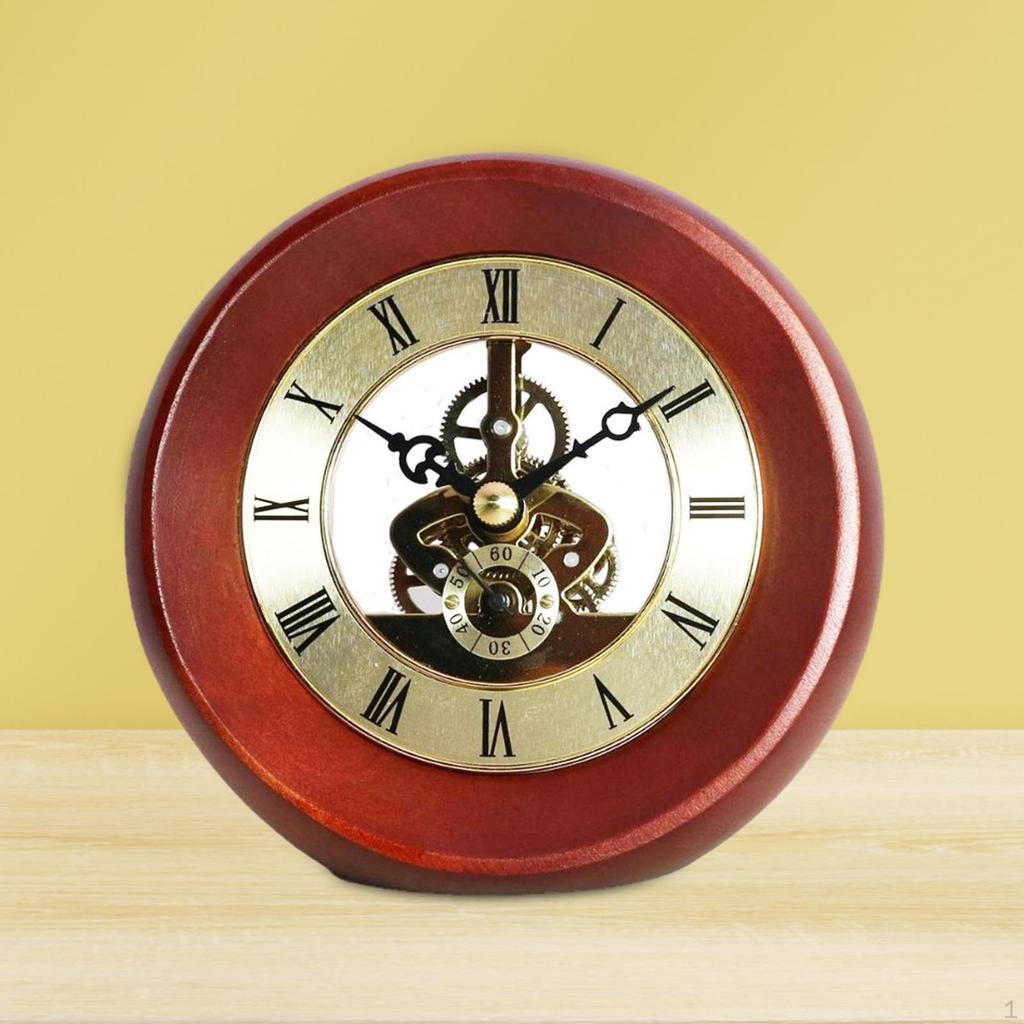 Gear Clock Living Room Dining Bedroom for Desk