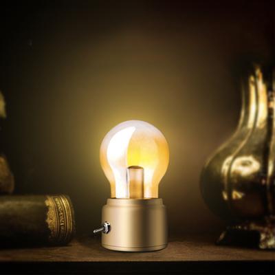 Vintage Żarówka Lampka Nocna Żarówka Energooszczędna Lampa Retro Lampka Stołowa Lampka Nocna Biurkowa Metal