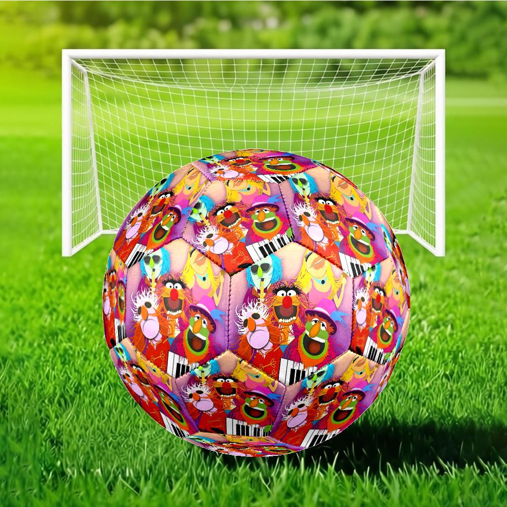 Muppet Rock Stars Size 5 Soccer Ball, Suitable for Training and Matches, High-Elasticity, Wear-Resistant Material Gift for Fan