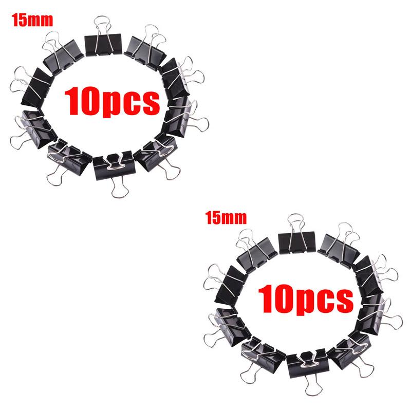 10/20Pcs Metal Binder Clips Paper Clips 15/19/25/32/41MM Paper Clips For Books Stationery School Office Supplies High Quality