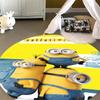 Minions Themed Round Rug Classic Movie Character Printed Circular Mat For Children Bedroom Nursery Playroom Home Decoration