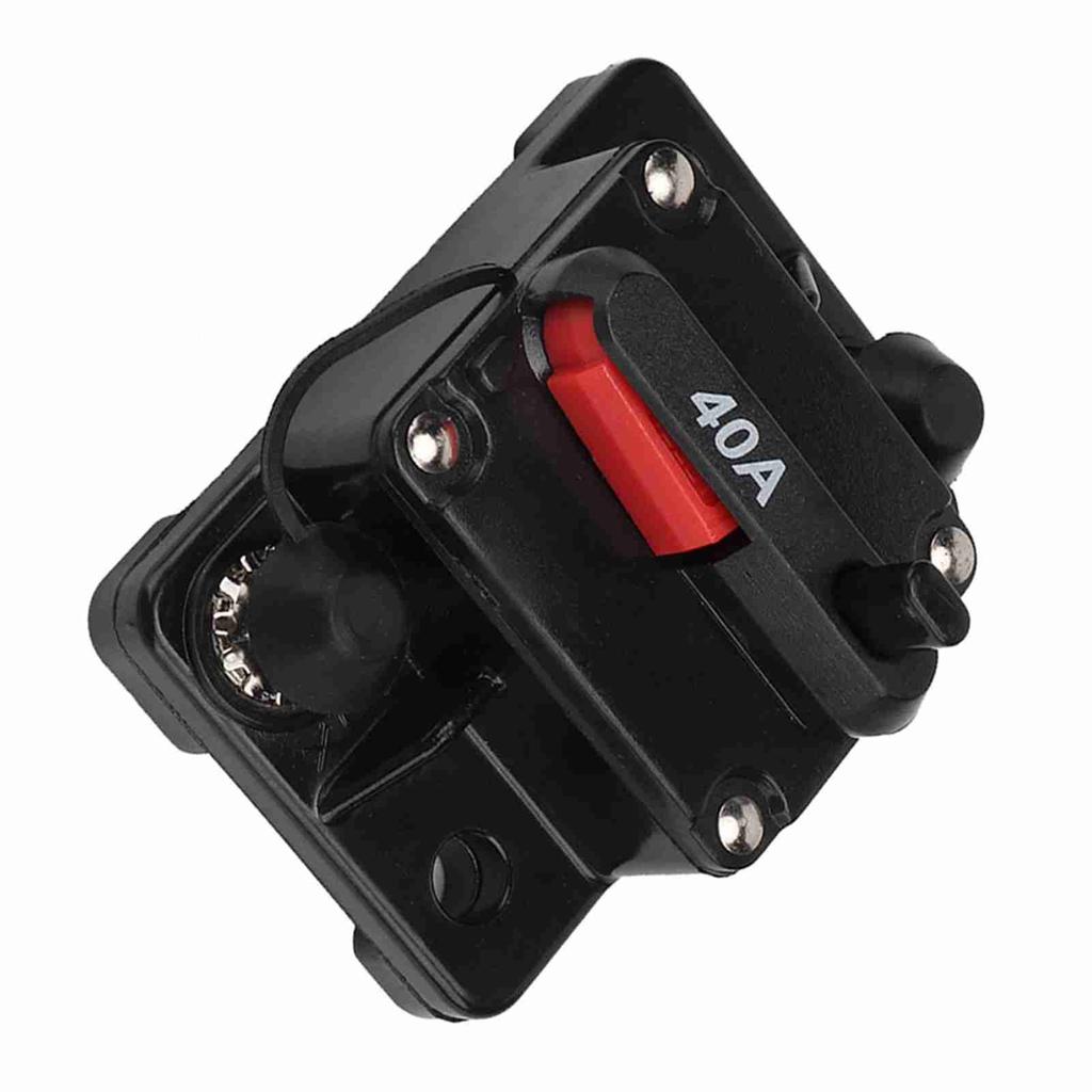 12V 30A40A60A Car Stereo Audio Resettable Inline Circuit Breaker Self Recovery Fuse (40A)