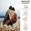 Rooster Personalized Text Blanket Multi-purpose Customizable Blanket Soft & Cozy Great for Living Room Picnics Office Chair Livingroom