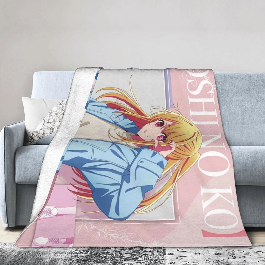 Oshi No Ko Anime Blanket Soft Quality Throw Blanket for Winter Warmth Perfect for Bed Sofa Outdoor Use Gift for Fans