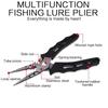 7 Inch High Quality Fishing Plier Precision Forged Stainless Steel Multitool Scissor Line Cutter Ring Opener Fishing Gear