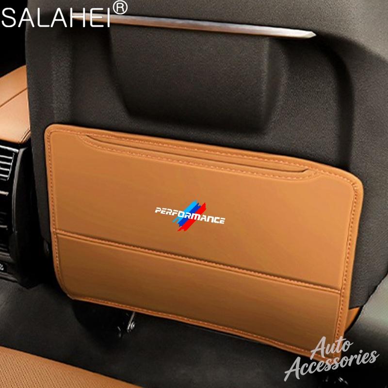 Leather Car Seat Back Anti Kick Pad Prevent Dirt Protection Covers For BMW Performance E46 E90 F20 E39 E91 E87 E60 E93 E34 X3 X5 ZAH5