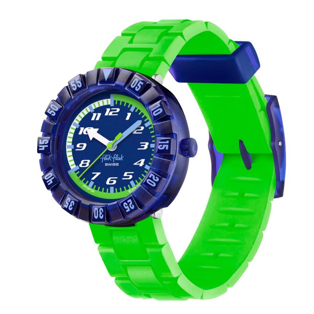 Swatch Flick Flak NEONBRICK FCSP132 Green Watch Boys'