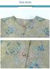 Stylish Chinese-Inspired Summer Top for Elderly Women – Loose Fit, Three-Quarter Sleeves