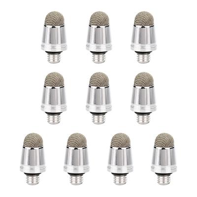 10 Stück Ersatz-Mesh-Faser-Spitzen mit M5x0.8 Gewinde Stylus Stift Leitfähiger Touch-Tablet-Stift für kapazitive Stylus-Stifte