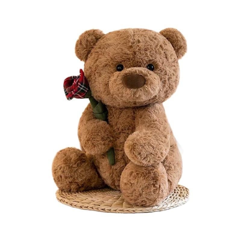 Creative Hug Bear Rose Bear Doll Cute Teddy Bear Plush Doll Gift Girl Birthday Doll
