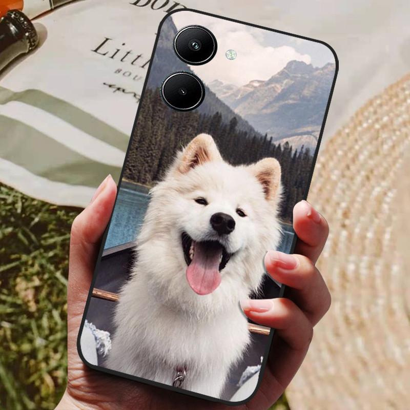 Etui do Realme 10 4G Czarne Miękki Silikon Odporne na Wstrząsy Pokrowiec do Telefonów Realme 10 2022 Realme10 C33 C 33 4G Ochronne Fundas