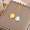 Football Necklaces for Women Stainless Steel Casual Soccer Pendants Fashion Jewelry for Sports Lover Boys Gifts Link Chain