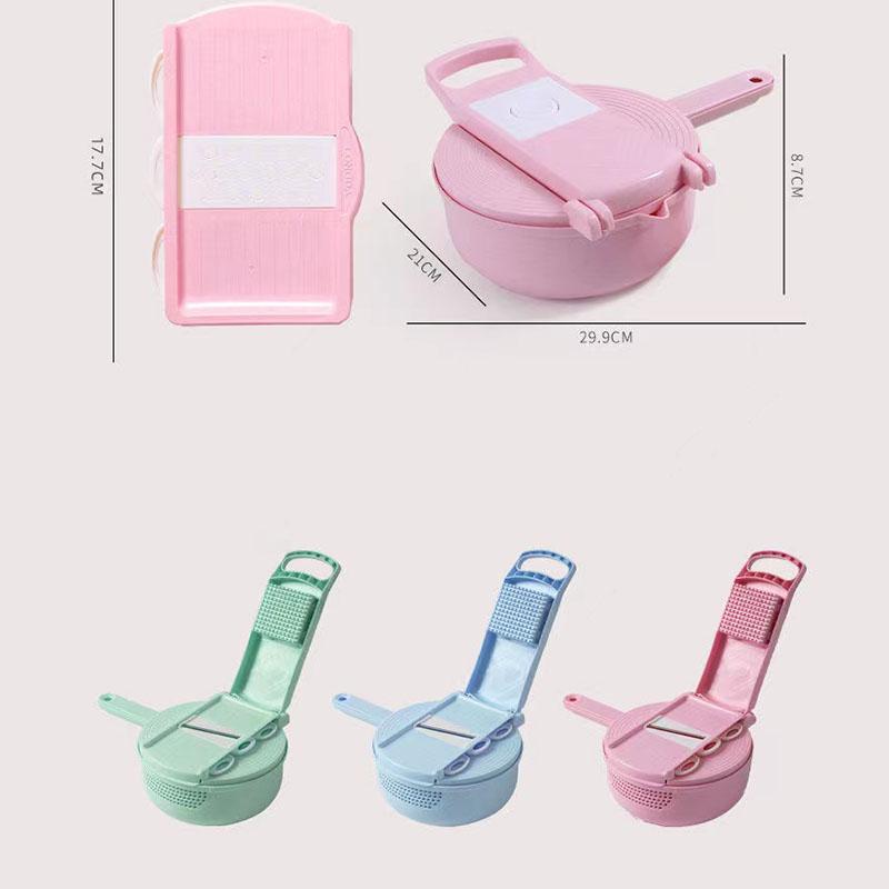 13-piece Kitchen Vegetable Cutter Dicer Shredded Sliced Fruit Divider Upgrade Storage Box for Salad Potato Tomato