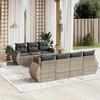 VidaXL Garden Lounge Set with Cushions 8 Pcs, Patio Sofas, Patio Furniture Set, Outdoor Furniture, Grey 3257243