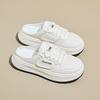 Summer Mesh White Shoes New Style of Female Students Breathable Height-enhancing Casual Street Clapper Shoes