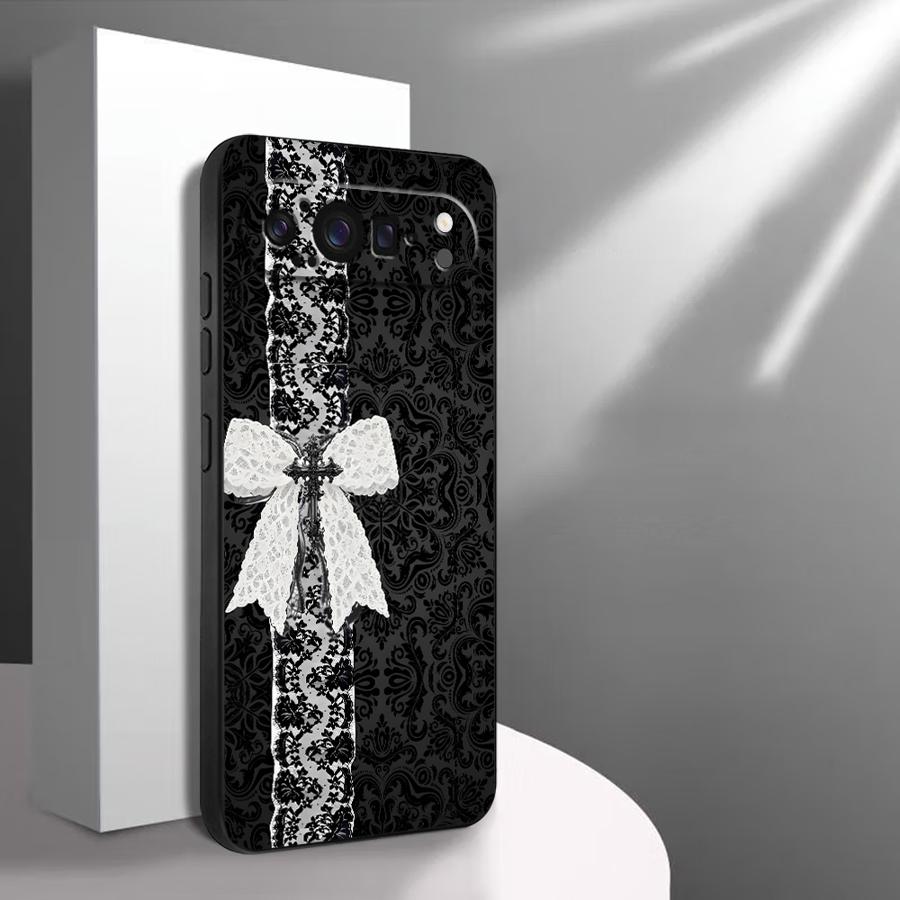 Retro Lace Art Case for Google Pixel 10A 6 7 8 Pro 7a 8a 10 9 Pro XL 6a 9a Funda Phone Cover