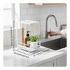 Kitchen Sink Organizer Rack Draining Design Sponge Holder with Dishcloth