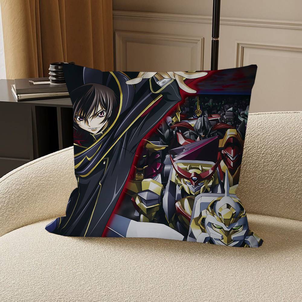 Anime C-Code Geass Lelouch Stitch Lucky Dragon Pillow Cover Sofa Cushion Cover Home Room Decoration Children Gift