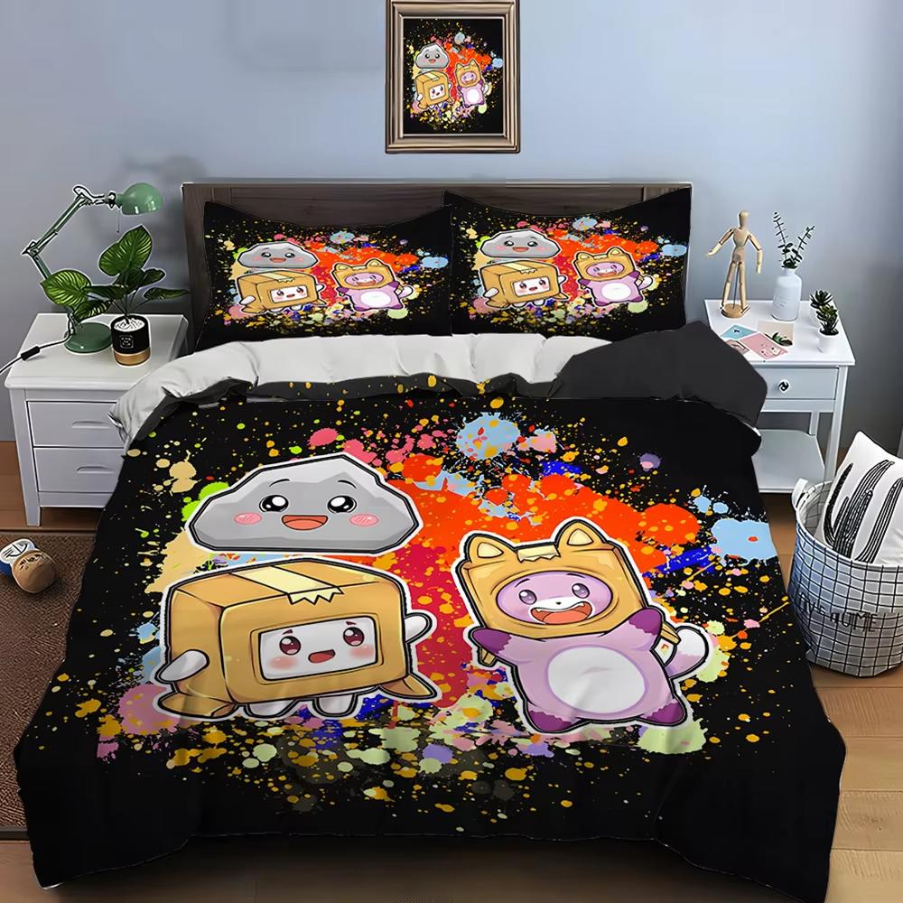 New 3d Print Anime Lankybox Bedding Sets Duvet Cover Set With Pillowcase Twin Full Queen King Bedclothes Bed Linen Home Textiles