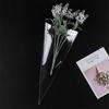 10Packs DIY Wedding Birthday Party Transparent Candy Cone Storage Bag 18x37cm Without Wire