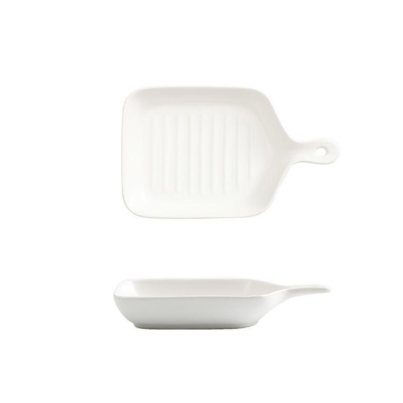 Nordic Geschirr Platte Kreative Net Promi Haushalt Einzigen Griff Backformen Keramik Ofen mit Niedlichen Platten