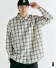 Buboom [Plus Size] Seersucker Airflow Check Shirt