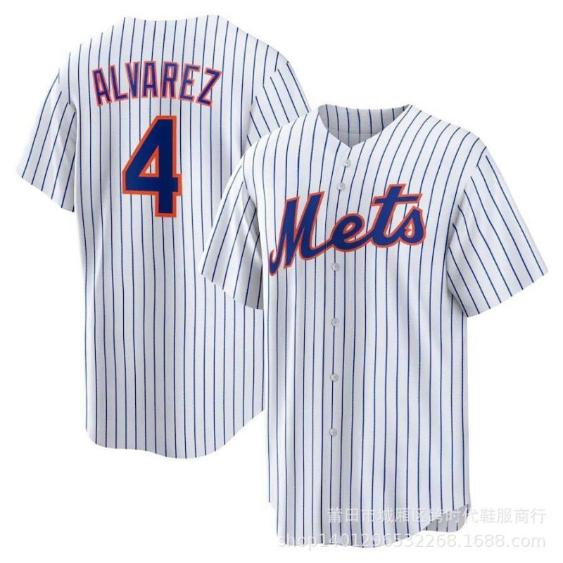 New York Mets Baseball Jersey Adult Team Sports Uniform Embroidered Athletic Shirt Games
