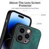 For iPhone 12 Pro Max 6.7 Inch Case Shockproof Slim Retro Leather Phone Back Cover