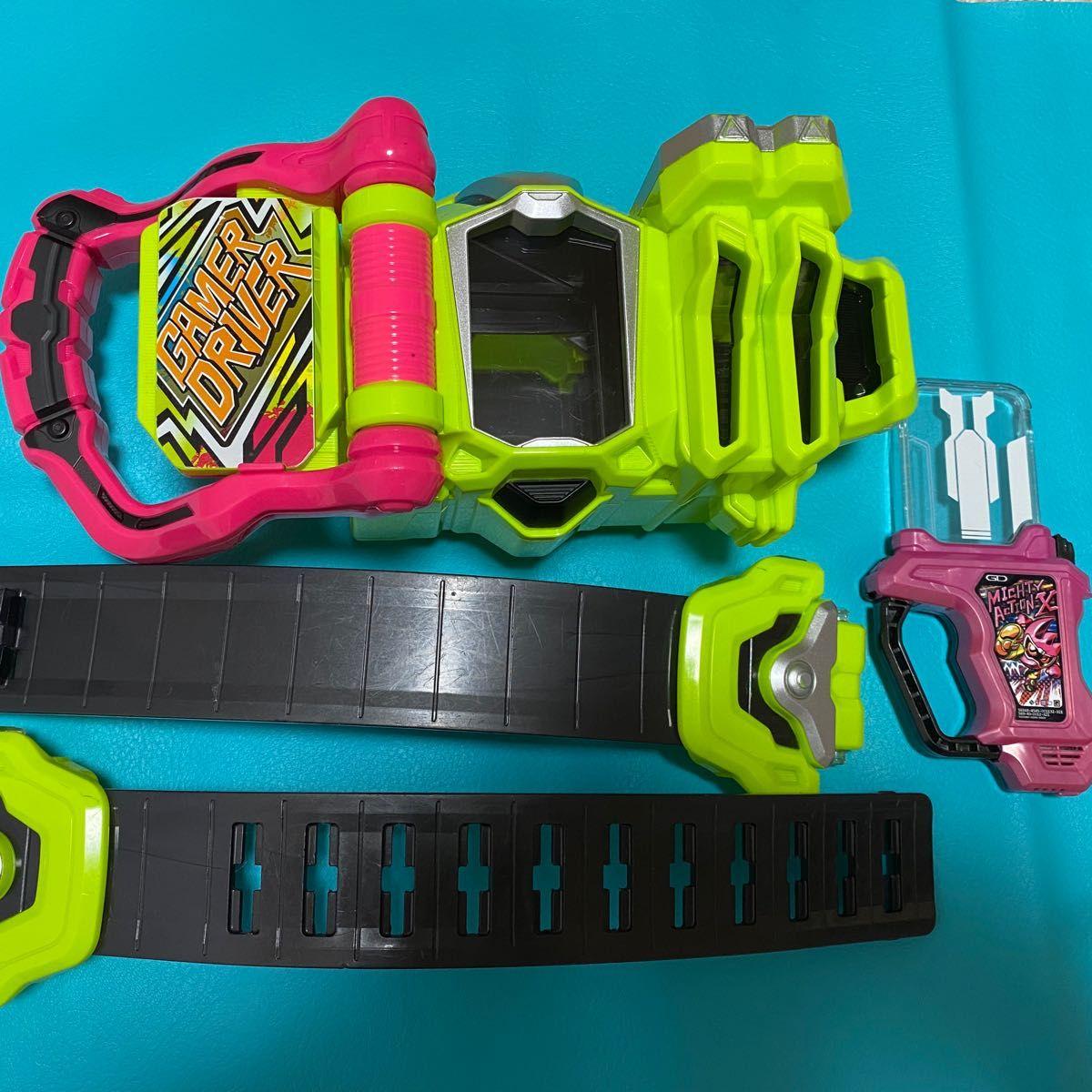 Used Kamen Rider Ex-Aid DX Gamer Driver Transformation Belt Mighty Action Gashat